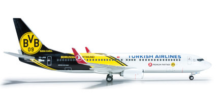 Lietadlo Boeing 737-800 "BVB 09 Borussia Dortmund" Turkish Airlines, TC-JHU